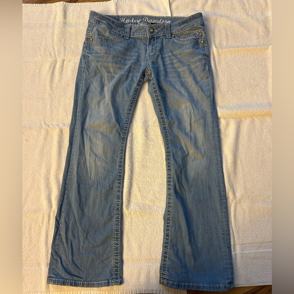 Harley-Davidson Women's Blue Jeans - Picture 9 of 14